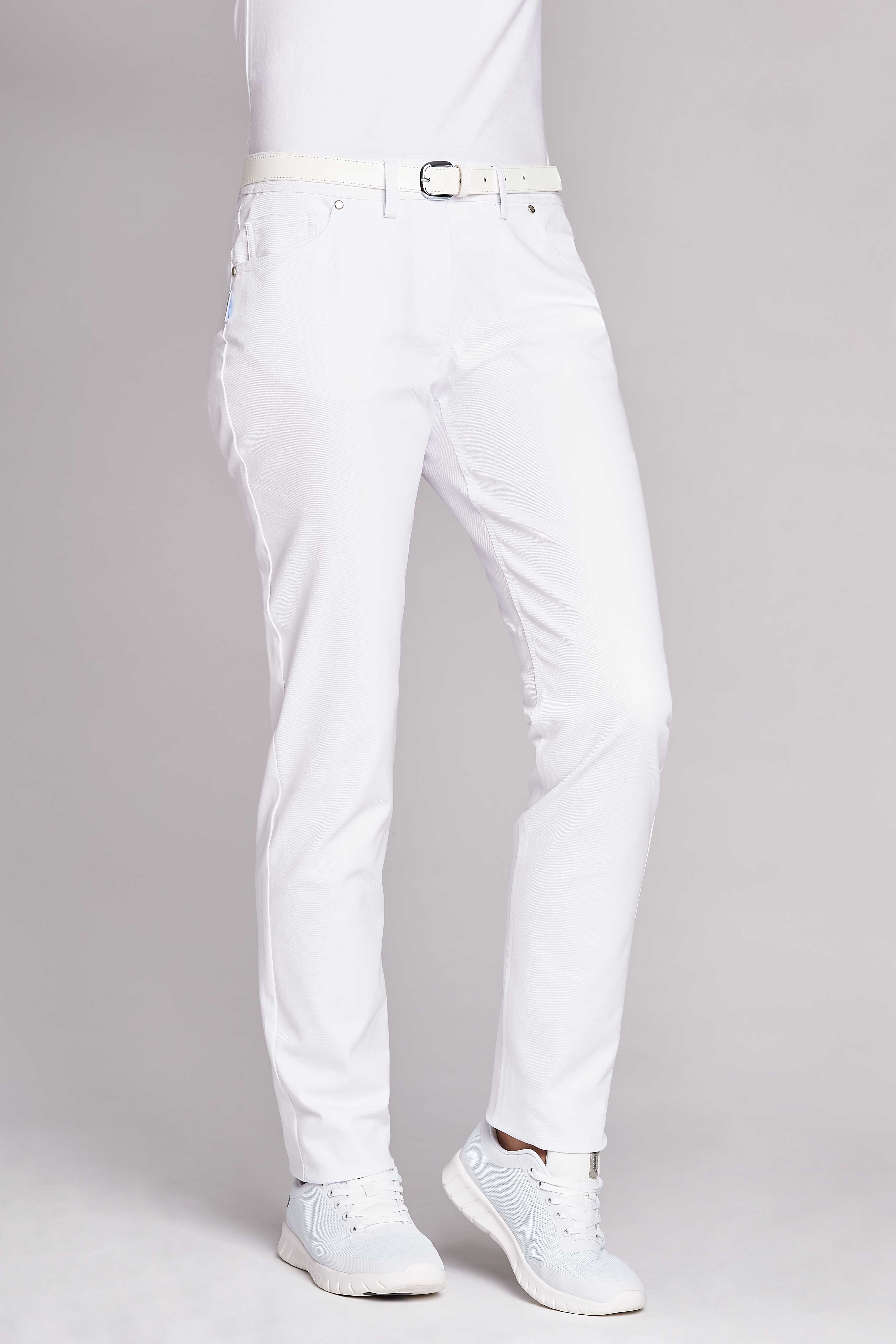 Leiber Damen-Hose Classic-Style – Bequeme Berufskleidung Für Pflege & Praxis, Weiß