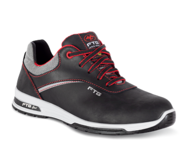 FTG Football bequemer Leder-Sicherheitschuh S3S FO SR ESD