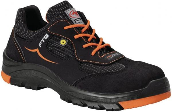 FTG MERCURY sportlich-leichter Unisex Sicherheitsschuh S3 SRC ESD schwarz-orange