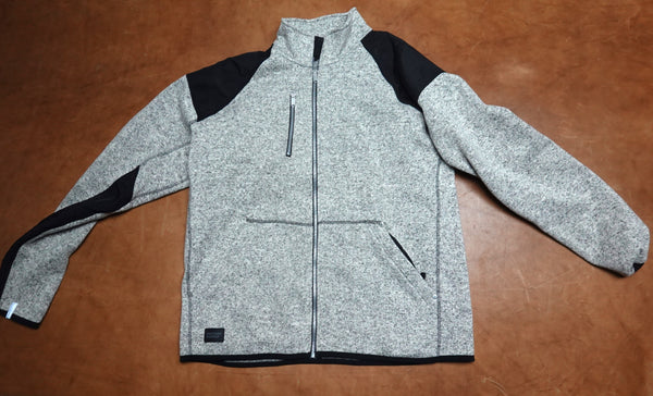 Fristads Fleecejacke grau schwarz 114032-896 Sweatjacke Polyester mit Daumenschlaufe