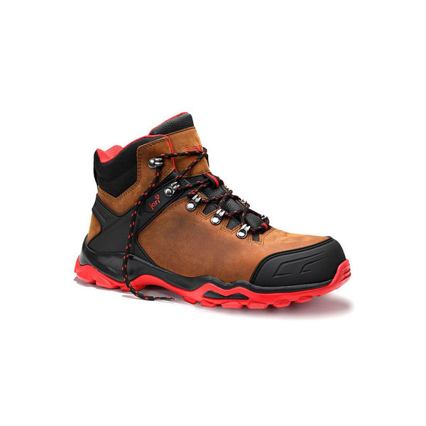 Jori 16621 Sicherheitsschnürstiefel jo_POWERFUL brown Mid S3 Allrounder für Arbeiten in der freien Natur
