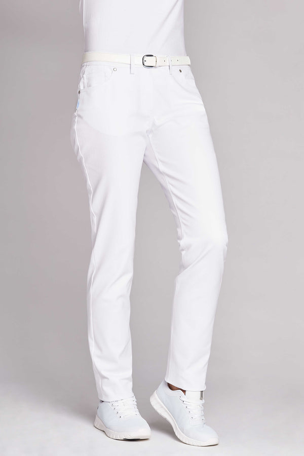 Leiber 08/8241 weisse Damen-Jeans Ärztekleidung medizinisches Personal