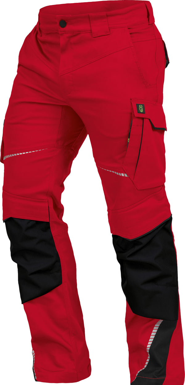 Leibwächter Flexline Bundhose FLEXH-22 rot/schwarz Stretch-Stoff