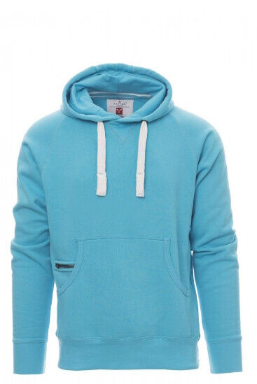 PAYPER Kapuzen-Sweatshirt Hoodie Atlanta atollblau mit Kordelzug