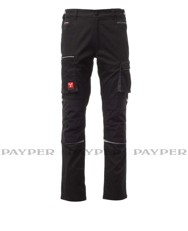 PAYPER Bundhose NEXT400 Twill-Stretch schwarz Unisex Gummizug
