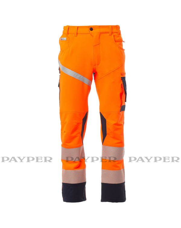 PAYPER Warnschutz Bundhose NEXT 4W Vier Wege-Stretch Unisex orange marineblau