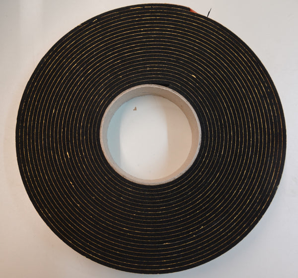 Zellkautschuk-Streifen 30 x 3 mm EPDM Dichtungsband 10 Meter Rolle, einseitig selbstklebend