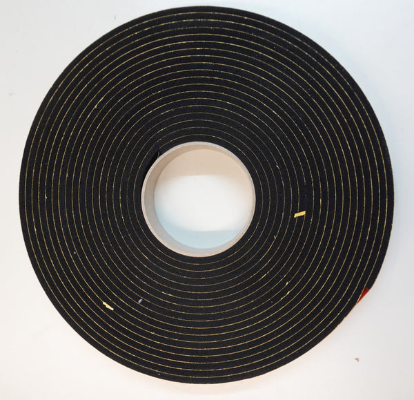 Zellkautschuk-Streifen 30 x 5 mm EPDM Dichtungsband 10 Meter Rolle, einseitig selbstklebend