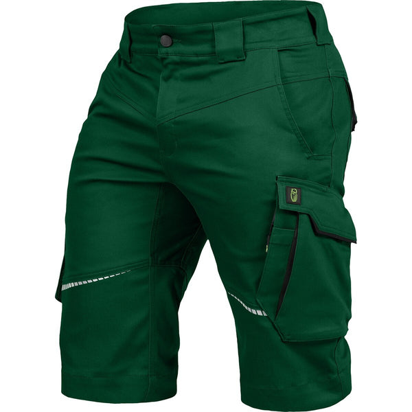 Leibwächter Shorts FLEXK-21 Grün-Schwarz kurze Hose für Landschaftsbau Gartenpflege